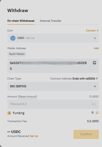 Main withdraw